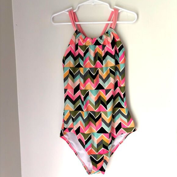 Kanu Surf Girls' Size 14 Hurricane Beach Sport UPF 50 One Piece Lined Swimsuit - Picture 1 of 4